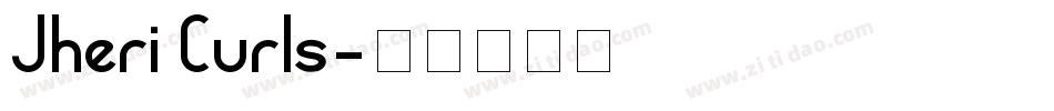 Jheri Curls字体转换